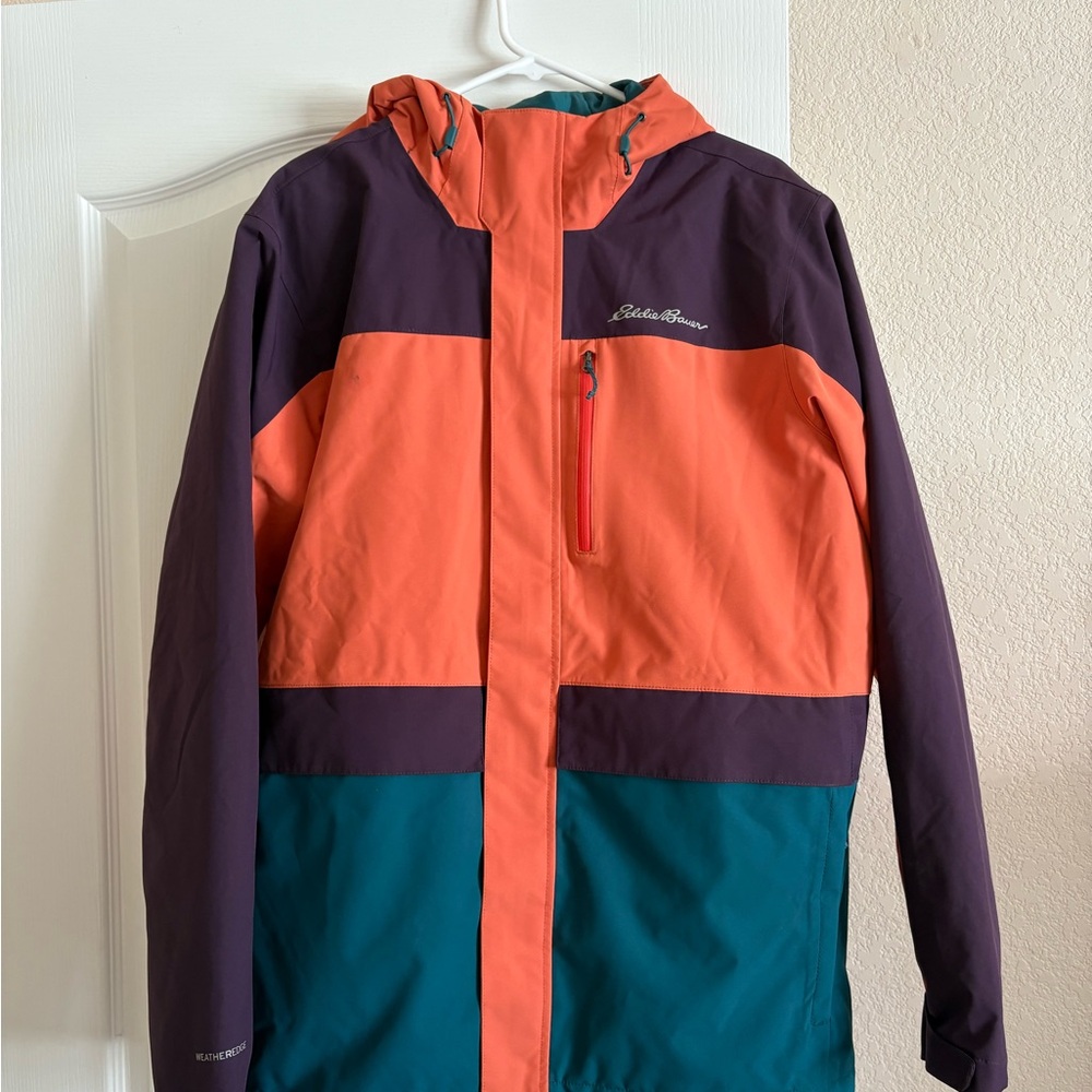 Eddie Bauer Teal and Orange Outdoor Jacket